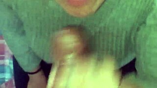 this blowjob is the last one, cum covered and deep