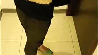 Homemade beach walk turns into big cock insertion for busty brunette 😍