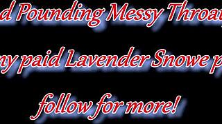 this goth slut's pussy squirts during a hard facefuck