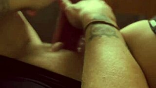 Dirty talking milf flashes wet dripping pussy through window