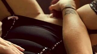 Dirty talking milf flashes wet dripping pussy through window