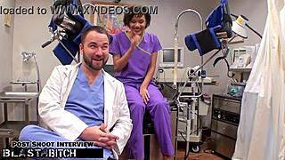 Student Jackie Banes Gets Busted, Spreading Pussy For Blowjob And Gagging