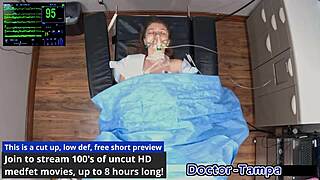 mira monroe's relaxed gynecology session with dr tampa backstage
