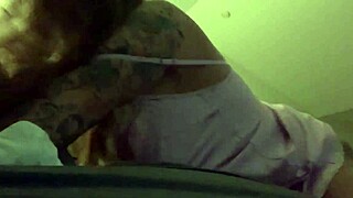 I'm having a pink satin orgasm with my dildo