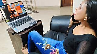 I had the best sex in may 2025 when neha invited her husband's friend over after a sexy movie, and she sucked his dick passionately