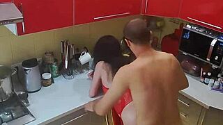 The most beautiful sex in the kitchen