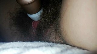 quick bed masturbation with vibrator