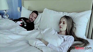 stepdad as saint nick gives daughter dick on christmas