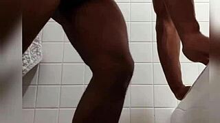 rock hard pushups with big black cock monster cock workout