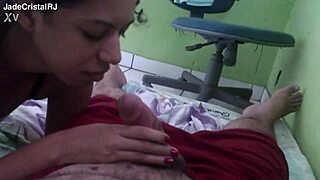 Blowjob From Friend While Husband Works