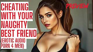 Erotic audio story of fucking your best friend's wife with handjob and assfucking