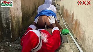 Africa Santa Is Caught Fucking His Naïve Neighbors Daughter At The Backyard Beside The Window Full Video On Red