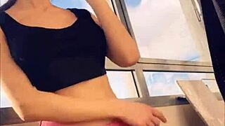 Hot pornstar sasha rose performs sexy striptease