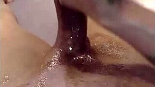 Watch this military guy massage his big dick in POV?