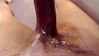 Watch this military guy massage his big dick in POV?