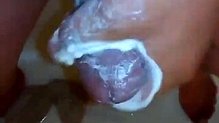 i stroke my cock in the shower, it's so relaxing!