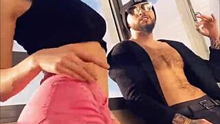 Hot pornstar sasha rose performs sexy striptease