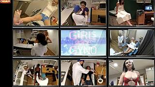 The perv doctor spreads Aria Nicole's tattooed ass for fingering and anal!