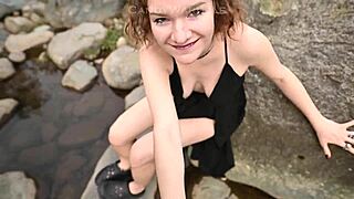 Succubus begs for creampie in bent-over position on Halloween