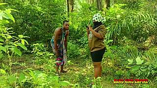 Amateur BBW College Babe Rides Fat Cock in Outdoor Bush Sex on Vacation