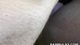 sweet ebony pussy creampied with big cock
