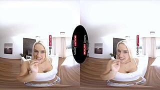 He fucks my oiled booty in blonde cowgirl and doggystyle with fingering.