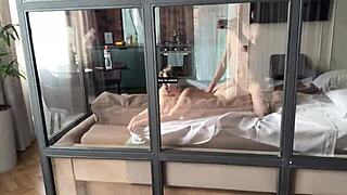 huge tits kissed passionately, wet asshole muff dived in hotel room