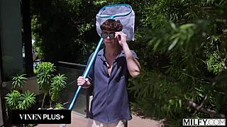 milfy laura bentley can't resist pool boy's thick cock 😏