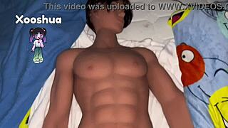 fucking my realistic male doll with monstrous cock... so intense!