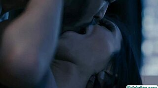 the transsexual woman begs for her man's big black cock bareback deep inside her