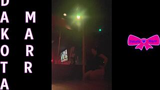 dakota marr pole dancing in nebraska strip club