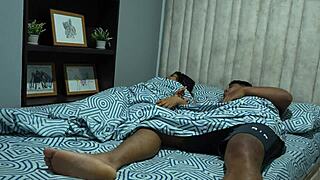 Stepbrother sucks my tits and I can't resist the wet blowjob!