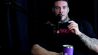 brunette nerd in classroom oral action