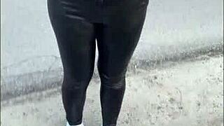 Hot teen with huge natural tits completes tinder date