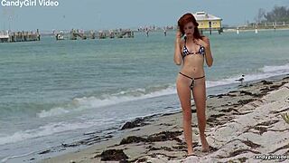 hollis ireland poses in micro bikini close up irish babe beautiful pussy