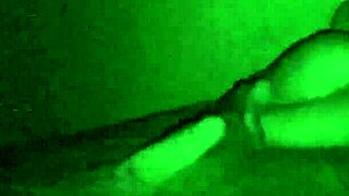 couple enjoys hot fuck in dark after dinner