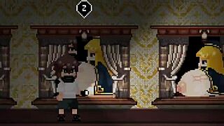 big tits housewife gets creampie during fucking game