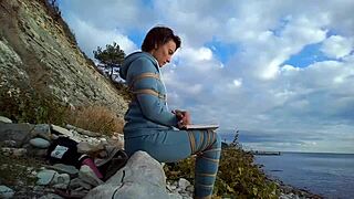 sofi, why are you tied up reading by the sea?