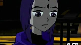 Teen titans raven gets cumshot