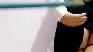 after begging, she gives her virgin ass for anal creampie on holidays