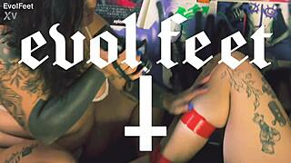 femdom exposes soles for tickling and bastinado spanking