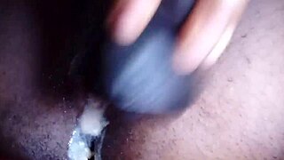 Horny BBW with Small Waist Achieves Creamy Creampie from Solo Masturbation