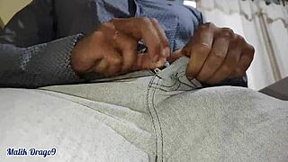 malik drago9 jerks off big dick at work