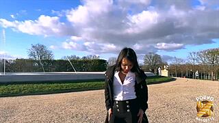 Sexy French Latina Milf Christina Dresses In Lingerie For Her First Video