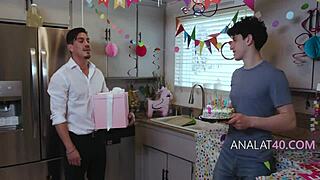 Birthday Gangbang with Step Family Anal Banging 😜