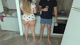 Watch Big Ass Stepsister Tease in Kitchen