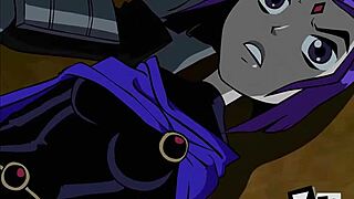Teen titans raven gets cumshot