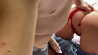 Loirinha Damages Her Ass with Intense Sex Toy