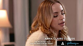 Girlsway: PAWG Anna Claire Clouds and petite bestie Alexis Tae explore lesbian pleasures with face fucking, cunilingus, and masturbation