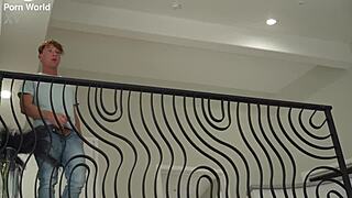 curious redhead erin everheart sweet talks her bestie into first time dp 😏 gp3136